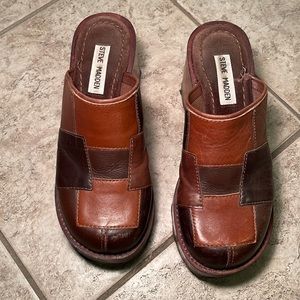 Vintage Steve Madden Curlie Patchwork Clogs